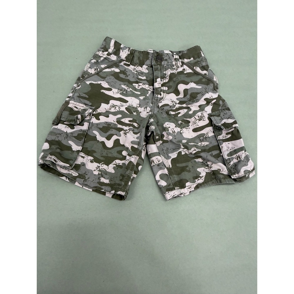 Carhartt Boys Green Camo Ripstop Cargo Shorts Size 8 RN 13706
